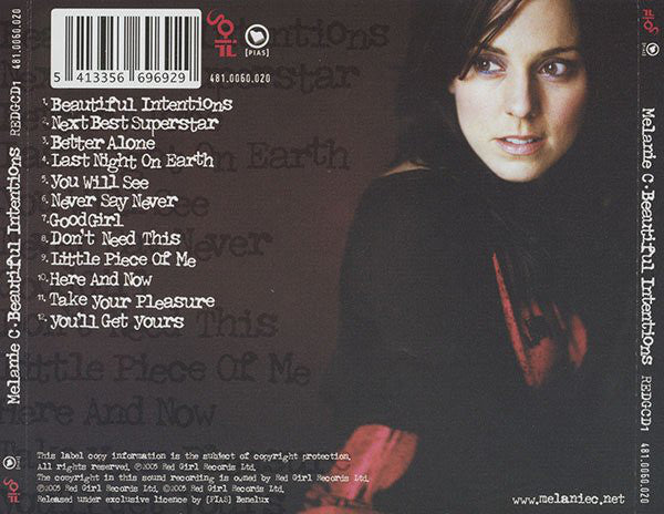Melanie C : Beautiful Intentions (CD, Album)