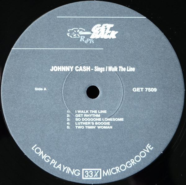 Johnny Cash : Sings I Walk The Line (LP, Comp, 180)