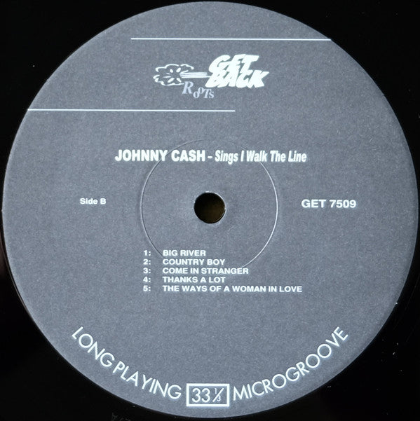 Johnny Cash : Sings I Walk The Line (LP, Comp, 180)