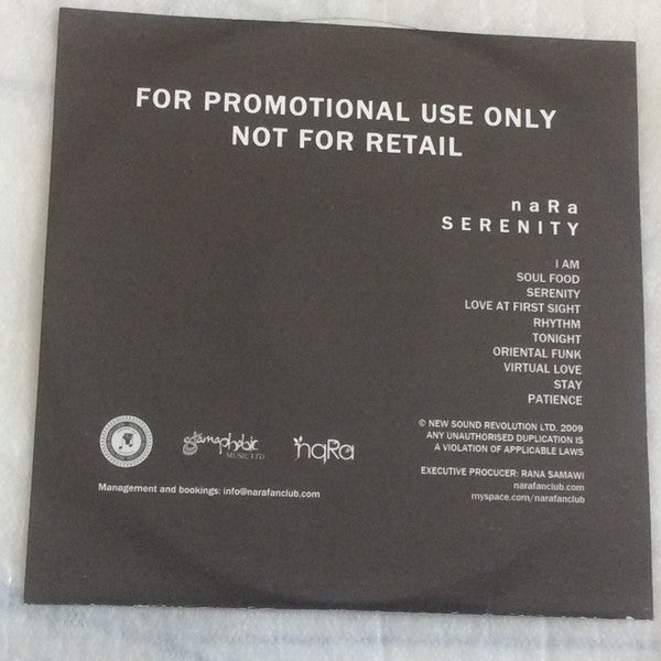 Nara (7) : Serenity (CDr, Album, Promo)