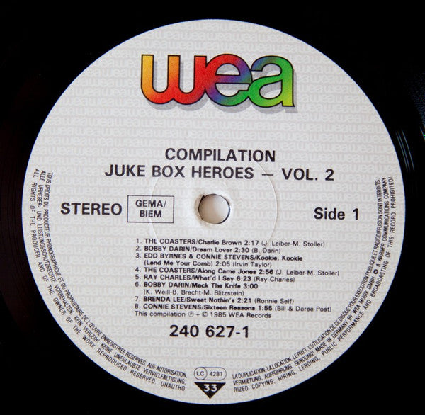 Various : Juke Box Heroes Volume Two (LP, Comp)