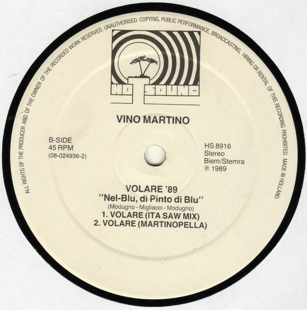 Vino Martino : Volare '89 (12")
