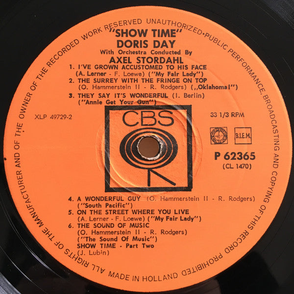 Doris Day : Show Time (LP, Album, Mono)