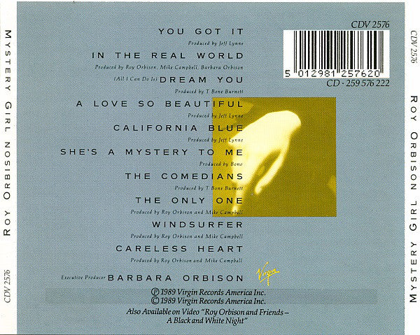 Roy Orbison : Mystery Girl (CD, Album)