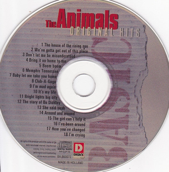 The Animals : Original Hits (CD, Comp)