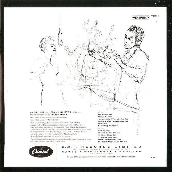 Peggy Lee : The Man I Love / If You Go (CD, Comp, Mono, RE, RM)