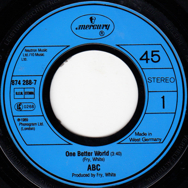 ABC : One Better World (7", Single)