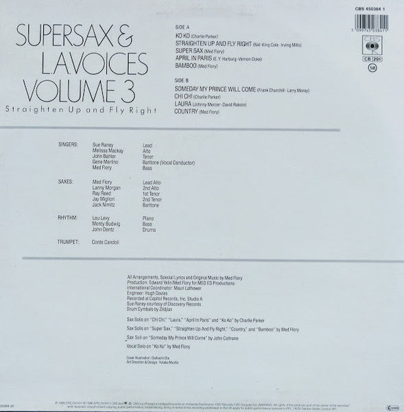 Supersax & L. A. Voices : Supersax & L.A. Voices Volume 3 - Straighten Up And Fly Right (LP, Album)