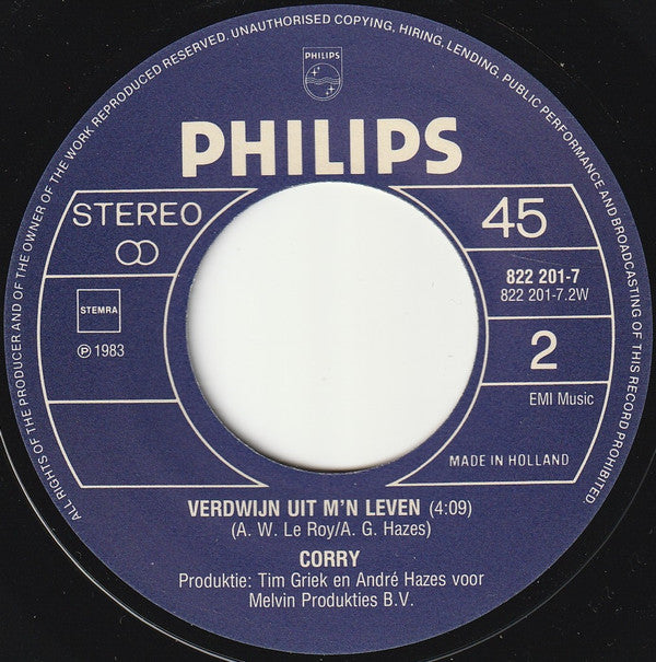 Corry Konings : Waar Moet Ik Heen Zonder Jou (7", Single)