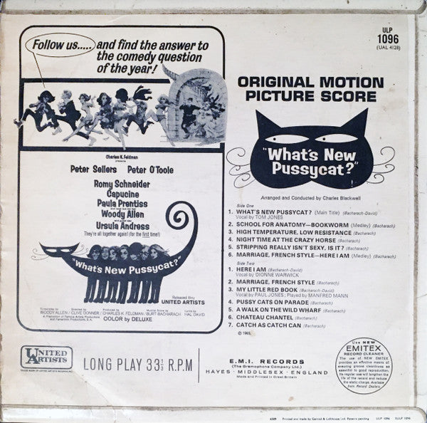 Burt Bacharach : What's New Pussycat? (Original Motion Picture Score) (LP, Mono)