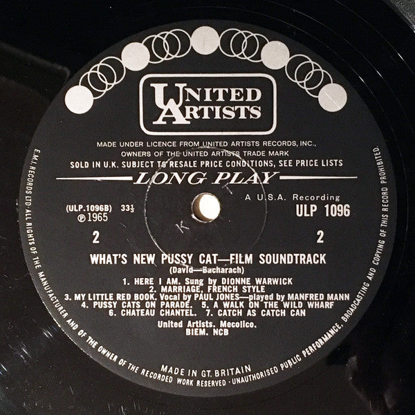 Burt Bacharach : What's New Pussycat? (Original Motion Picture Score) (LP, Mono)