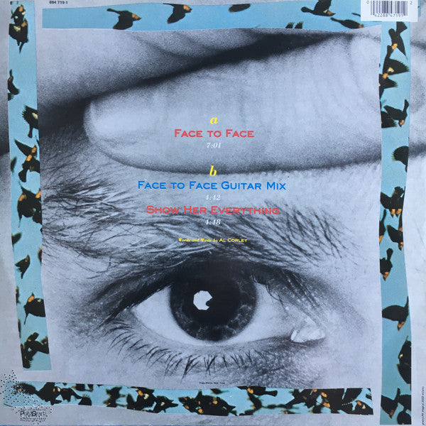Al Corley : Face To Face (12", Maxi)