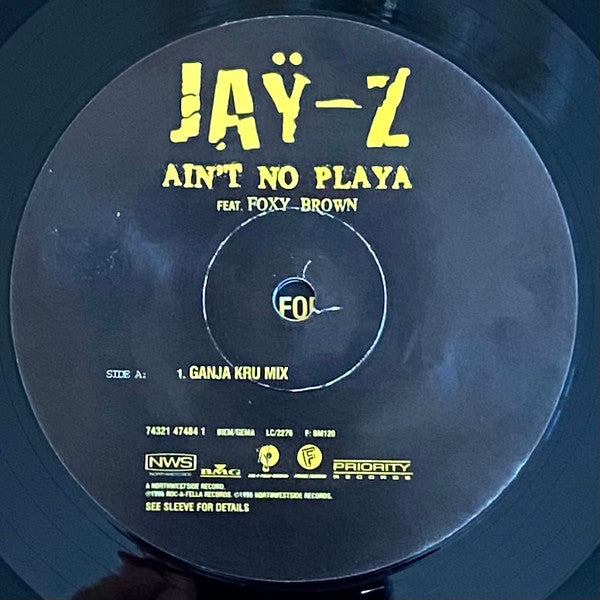 Jay-Z Feat. Foxy Brown : Ain't No Playa (12")