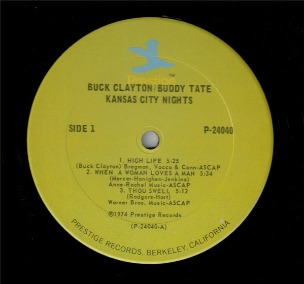 Buck Clayton & Buddy Tate : Kansas City Nights (2xLP, Comp)
