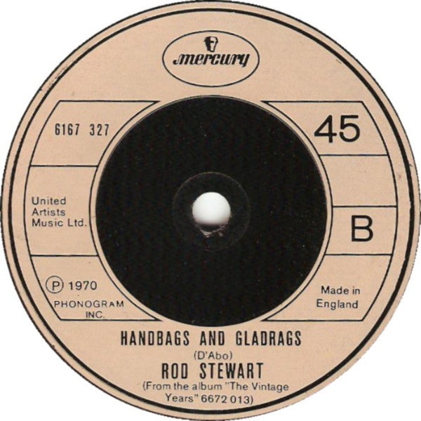 Rod Stewart : It's All Over Now (7", Single)