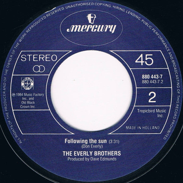 Everly Brothers : The Story Of Me (7", Single)