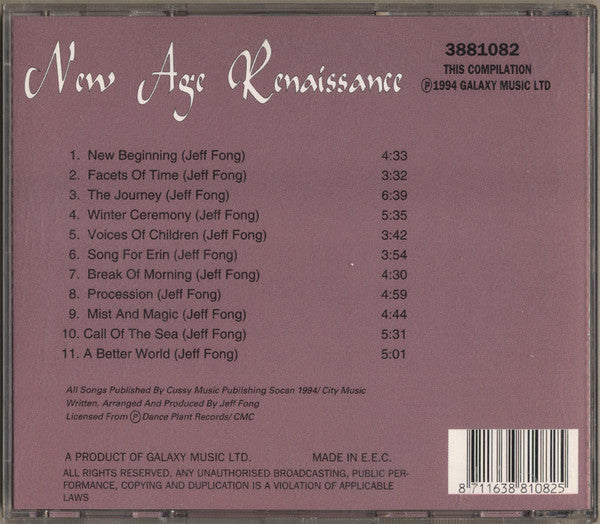 Jeff Fong : New Age Renaissance (CD, Album)