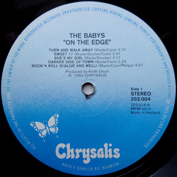 The Babys : On The Edge (LP, Album)