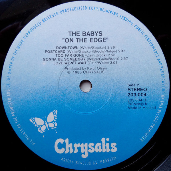 The Babys : On The Edge (LP, Album)
