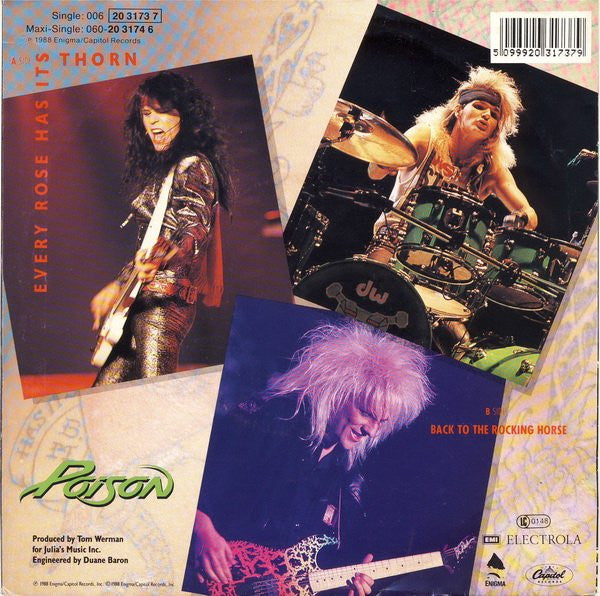Poison (3) : Every Rose Has Its Thorn (7", Single)
