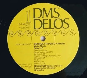 Georg Friedrich Händel, The Los Angeles Chamber Orchestra, Gerard Schwarz : The Water Music (Complete) (LP, Gat)