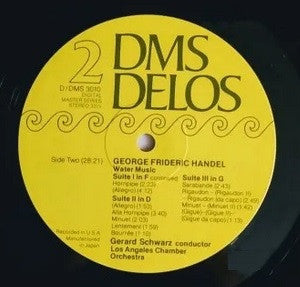 Georg Friedrich Händel, The Los Angeles Chamber Orchestra, Gerard Schwarz : The Water Music (Complete) (LP, Gat)