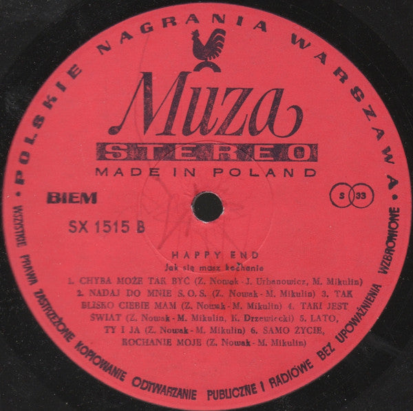 Happy End (2) : Jak Się Masz Kochanie (LP, Album, Red)