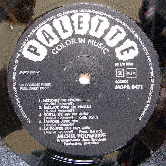 Michel Polnareff : Michel Polnareff (LP, Album)