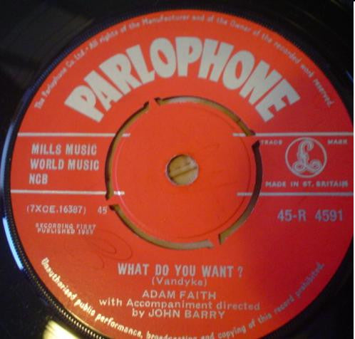 Adam Faith : What Do You Want? (7", Single, 4 P)