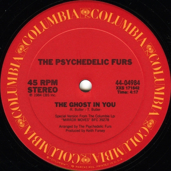 The Psychedelic Furs : The Ghost In You (12")
