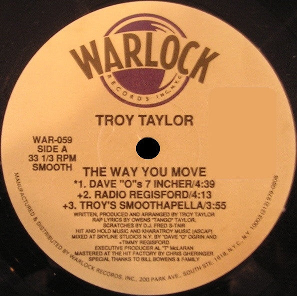 Troy Taylor : The Way You Move (12")