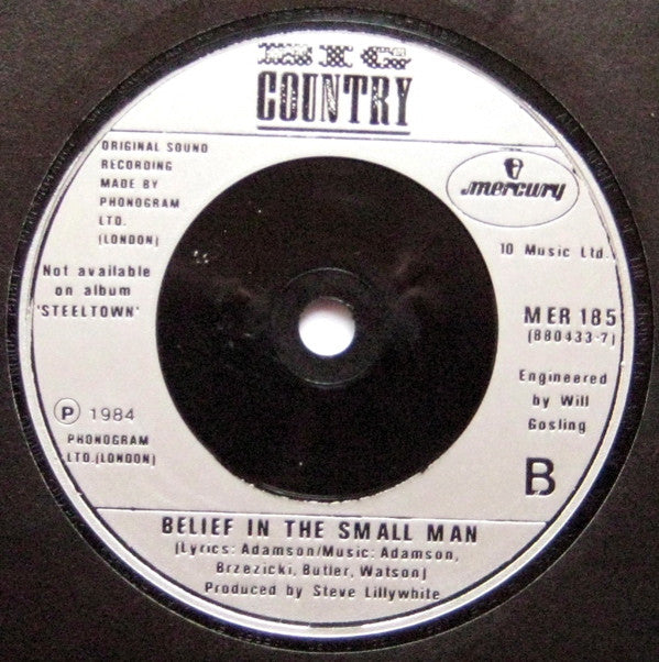 Big Country : Where The Rose Is Sown (7", Single)