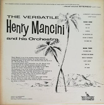 Henry Mancini And His Orchestra : The Versatile Henry Mancini And His Orchestra (LP, Album)