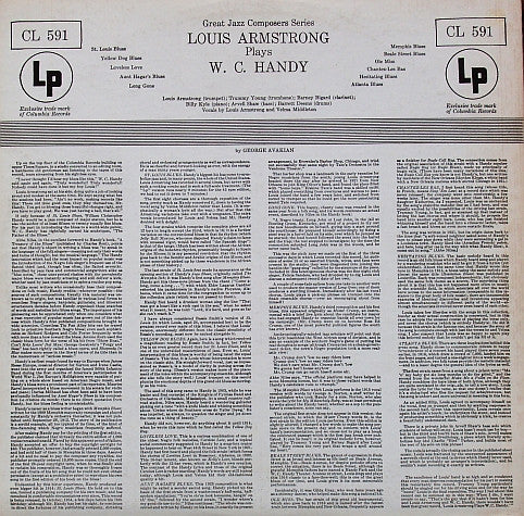 Louis Armstrong And His All-Stars : Louis Armstrong Plays W. C. Handy (LP, Album, Mono, RE)