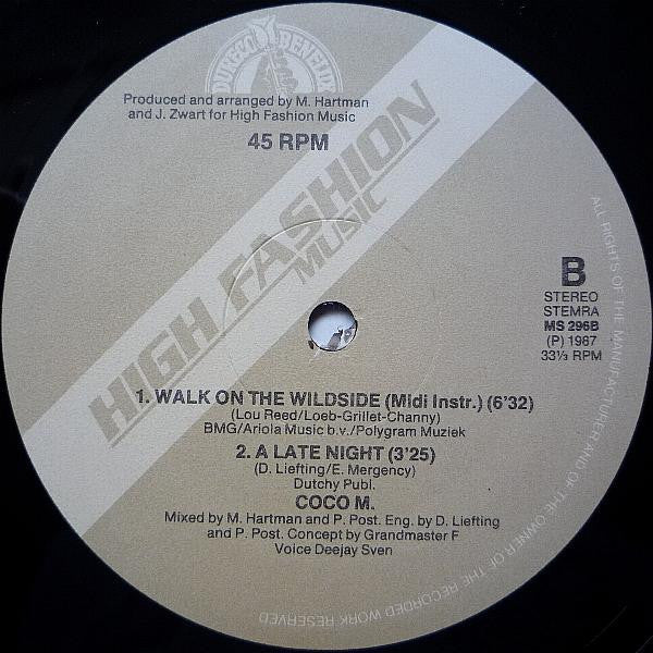 Coco M : Walk On The Wild Side (C'est La Ouate Version) (12")