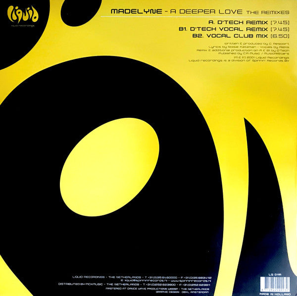 Madelyne : A Deeper Love (The Remixes) (12")