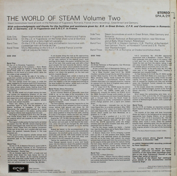No Artist : The World Of Steam Volume 2 (LP)