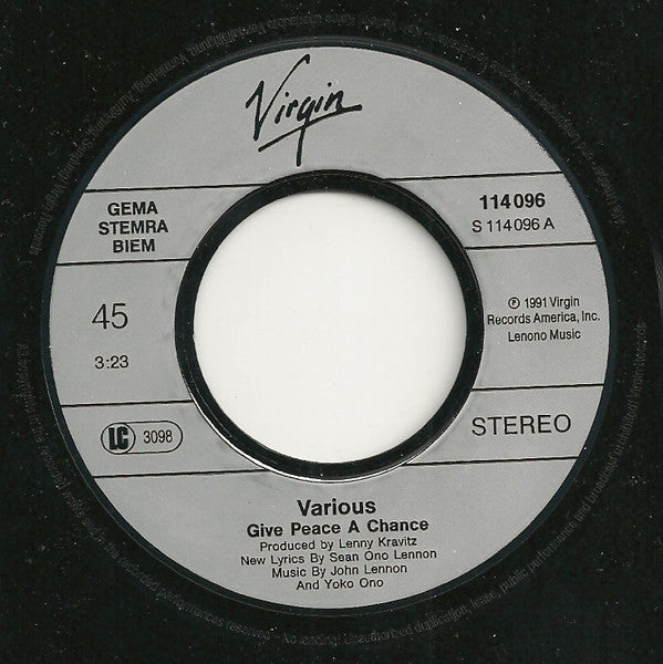 Peace Choir : Give Peace A Chance (7", S/Sided, Single)