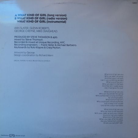 Apb (2) : What Kind Of Girl (12")