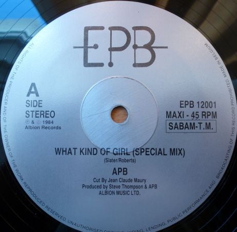 Apb (2) : What Kind Of Girl (12")