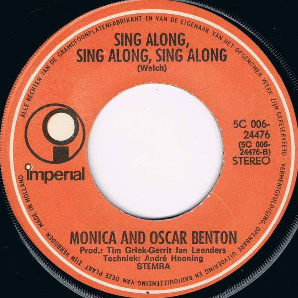 Monica (10) And Oscar Benton : All I Ever Need Is You (7", Single)