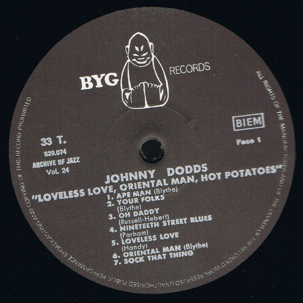 Johnny Dodds : Archive Of Jazz Volume 24 (LP, Comp)