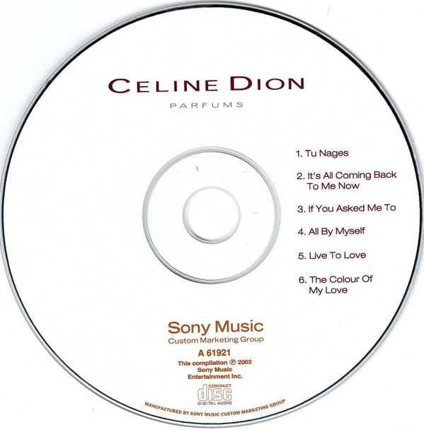 Céline Dion : Parfums: Notes (CD, Comp)