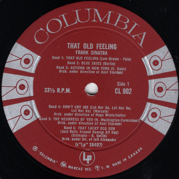 Frank Sinatra : That Old Feeling (LP, Comp, Mono)