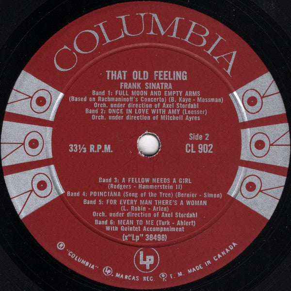 Frank Sinatra : That Old Feeling (LP, Comp, Mono)