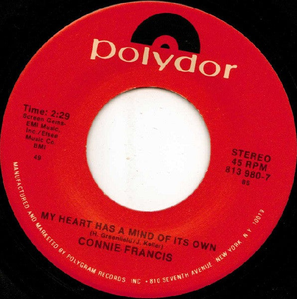 Connie Francis : Where The Boys Are (7", Single, RE, 49)