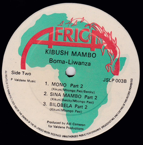 Boma Liwanza & The International Orchestra : Kibush Mambo (LP)