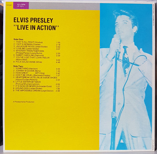 Elvis Presley : Live In Action (LP, Album, Unofficial)