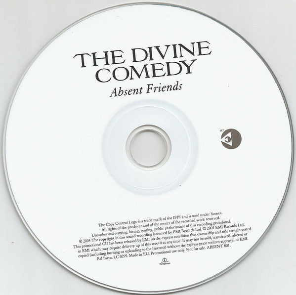 The Divine Comedy : Absent Friends (CD, Album, Copy Prot., Promo)