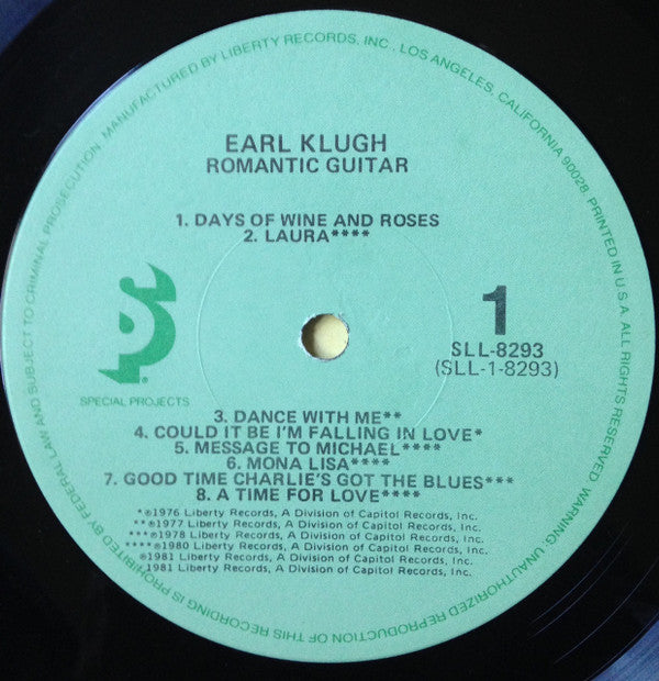 Earl Klugh : Romantic Guitar (LP, Comp)